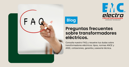 Preguntas frecuentes sobre transformadores eléctricos (FAQ de electromanufacturas.store)
